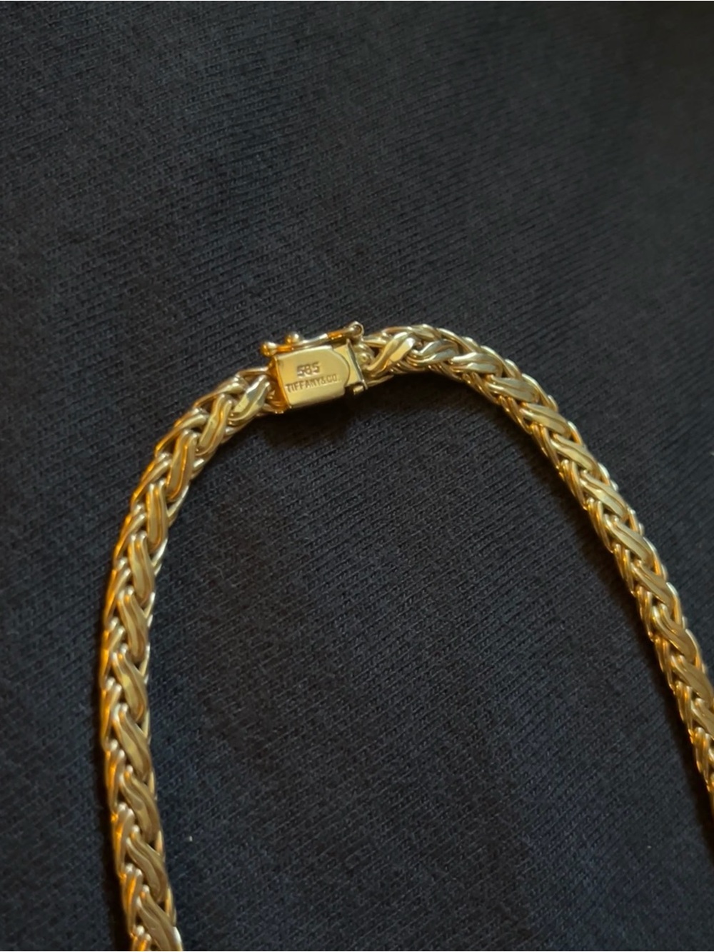 Tiffany & Co. Gold Braided Rope Necklace